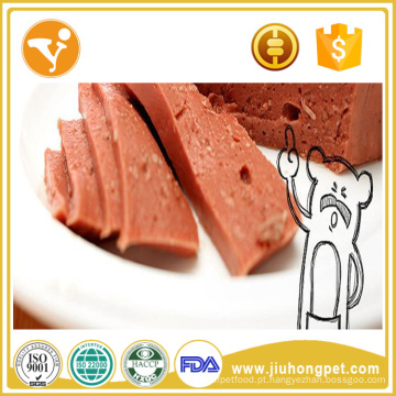O cão do rótulo confidencial trata o alimento de cão enlatado o alimento saudável do cão da lata